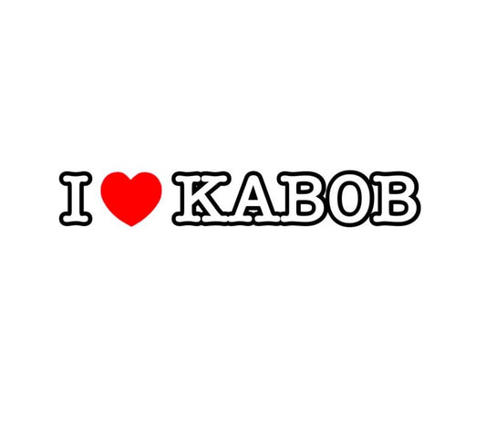 "I LOVE KABOB" STICKER